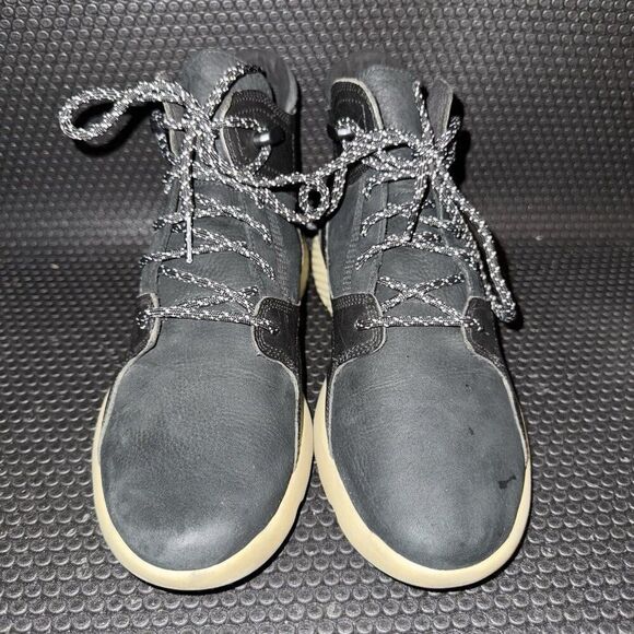 TIMBERLAND Black Leather Fly Roam Athletic Hiker Sneaker Boots Women’s Size 9 - Picture 2 of 8